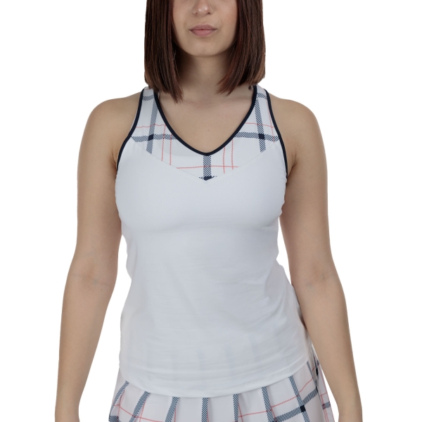Top Padel Mujer Fila Hilke Top  White/Check Comb FBL2513200515