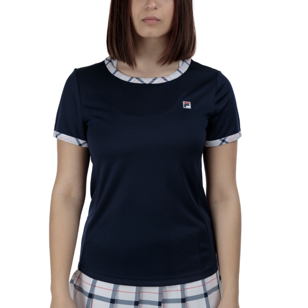Camiseta y Polo Padel Mujer Fila Yamila Camiseta  Navy/Check Comb FBL2513211515