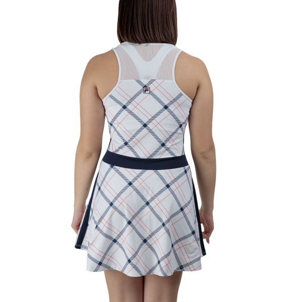 Fila Fritza Vestido - White/Check Comb