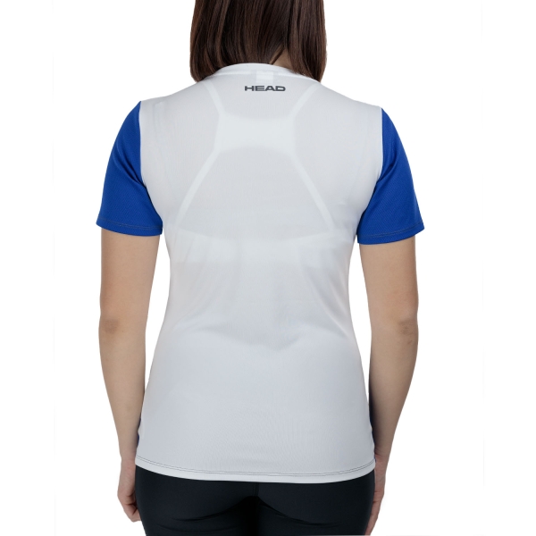 HEAD Club 25 Tech Logo Maglietta - Royal White