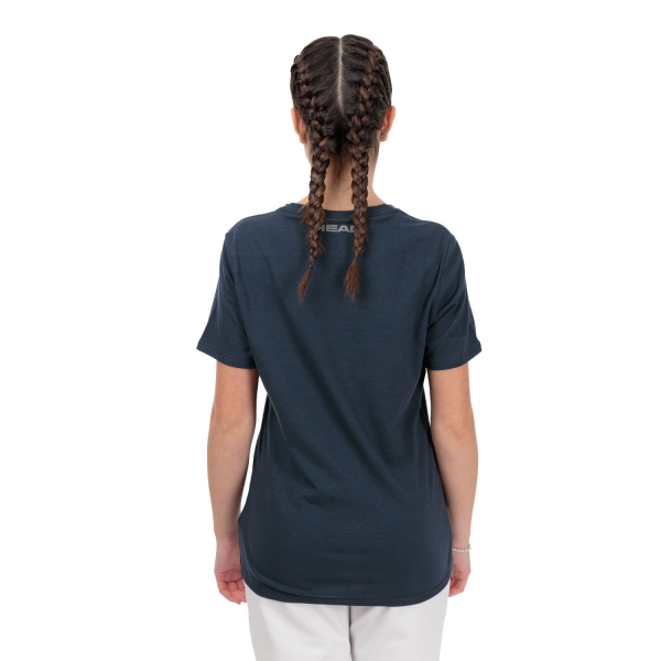 HEAD Club Lara Logo Maglietta - Navy