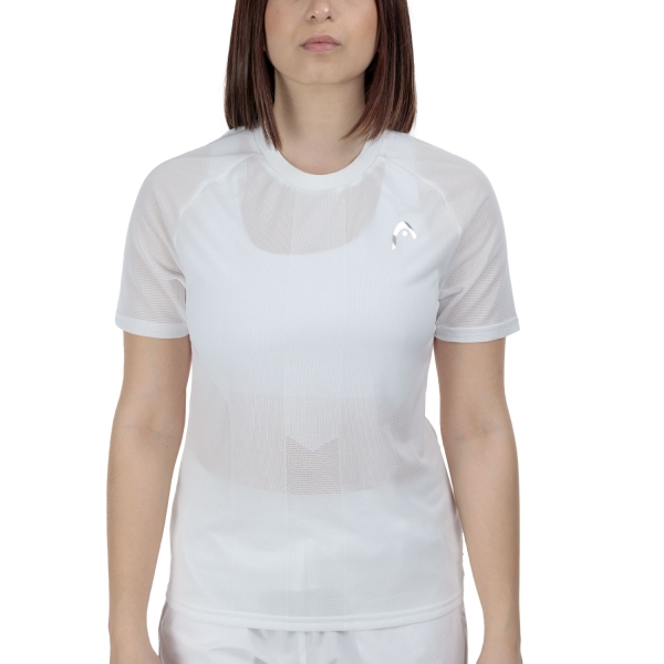 Maglietta e Polo Padel Donna HEAD Performance Pro Maglietta  White 814015WH