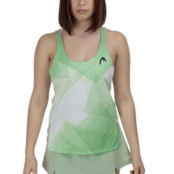 Canotta Padel Donna HEAD Spirit Canotta  Print Vision W/Celery Green 814225XWCE