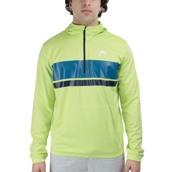 Camiseta y Sudadera Padel Hombre HEAD Topspin Sudadera  Lightlime/Teal 811245LLTE