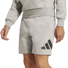 adidas Essentials 8in Shorts - Medium Grey Heather/Black