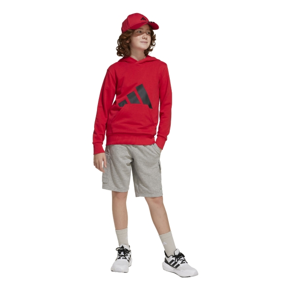 adidas Essentials Felpa Bambini - Pure Ruby/Black