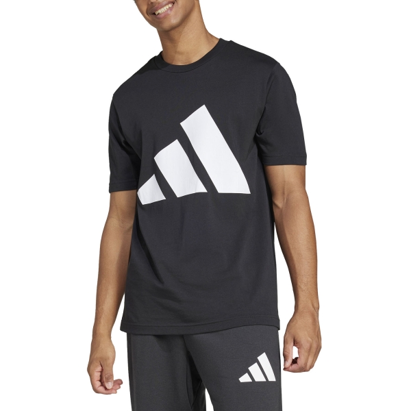 Maglietta Padel Uomo adidas Essentials Maglietta  Black/White JE8945