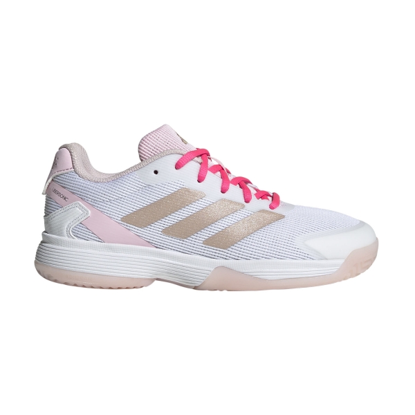 Zapatillas Padel Niños adidas Ubersonic Ninos  Off White/Silver Metallic/Powder Plum JH5121