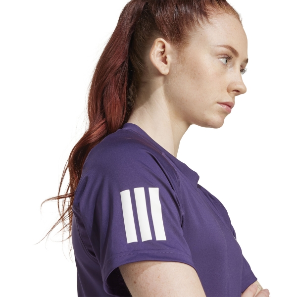 adidas Club 3 Stripes Camiseta - Aurora Plum