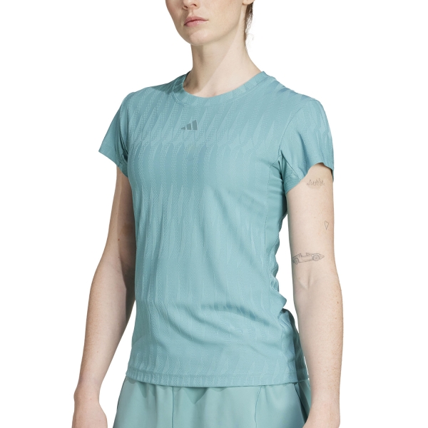 Camiseta y Polo Padel Mujer adidas Climacool+ Camiseta  Powder Teal JW3000