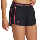 Under Armour Tech Play Up 3in Shorts - Black/Super Pink