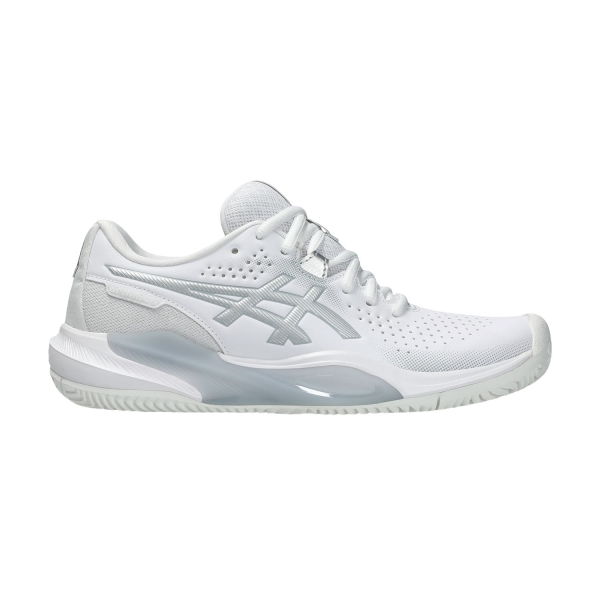 Women's Padel Shoes ASICS Gel Challenger 15 Clay  White/Pure Silver 1042A293101