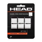HEAD Padel Pro Perforated x 3 Overgrip - White