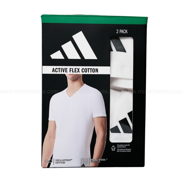 adidas Active Flex Logo x 2 Camiseta - White