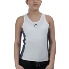 HEAD Club Top Niña - Royal/White