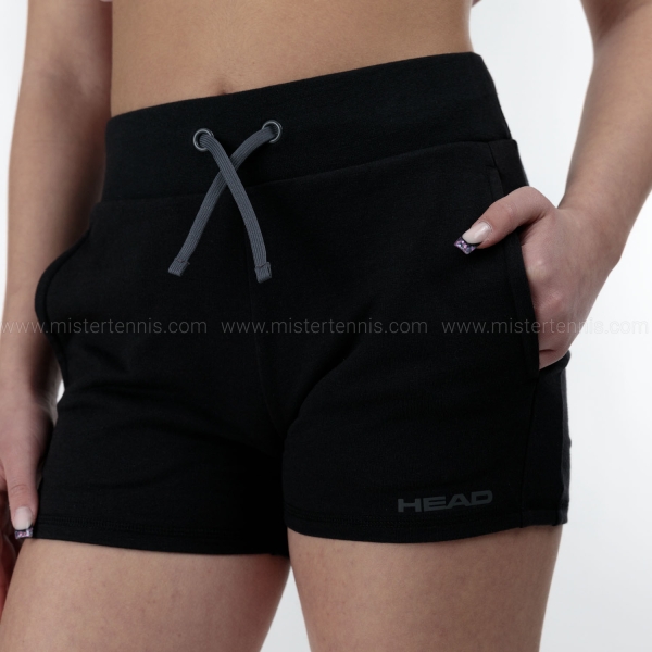 HEAD Club Original 3.5in Pantaloncini Bambina - Black