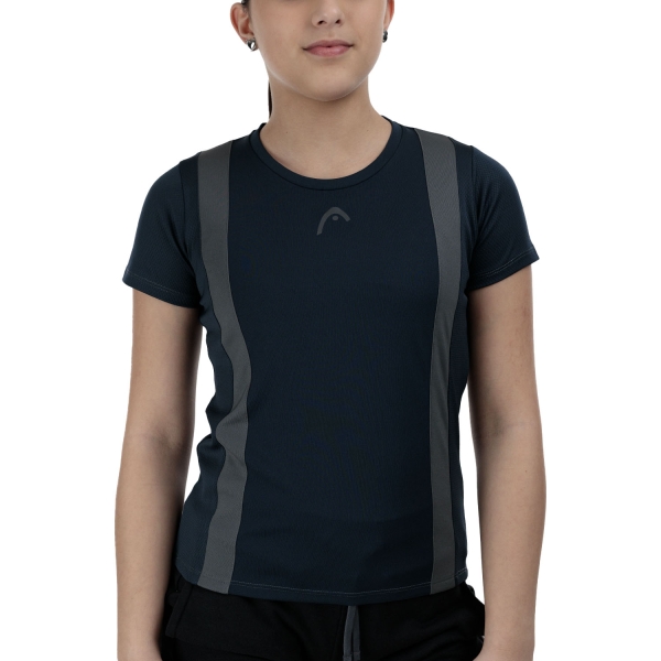 Top y Camisas Padel Niña HEAD Club Tech Camiseta Nina  Navy 816725NV