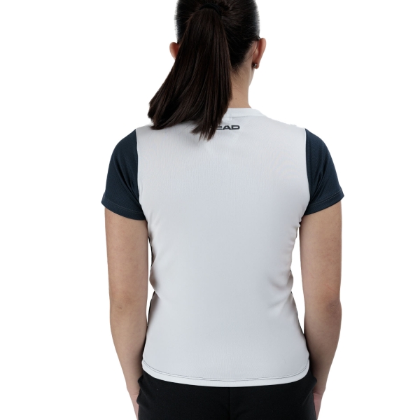 HEAD Club Tech Camiseta Niña - Navy/White