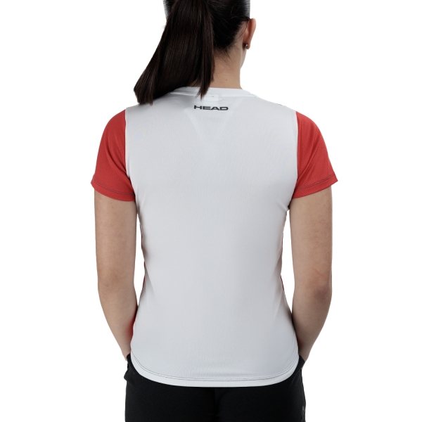 HEAD Club Tech Camiseta Niña - Red/White