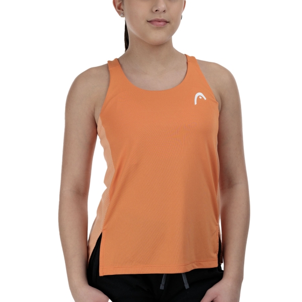 Top y Camisas Padel Niña HEAD Spirit Top Nina  Campfire Orange 816225CN