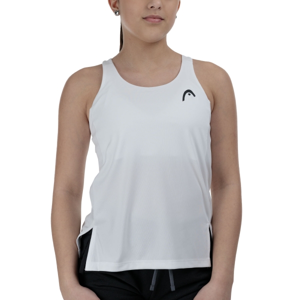 Canotta Padel Donna HEAD Spirit Canotta Bambina  White 816225WH
