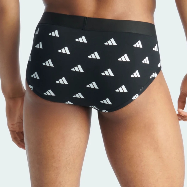 adidas Active Flex x 3 Briefs - Graphic Black/Black/Blue