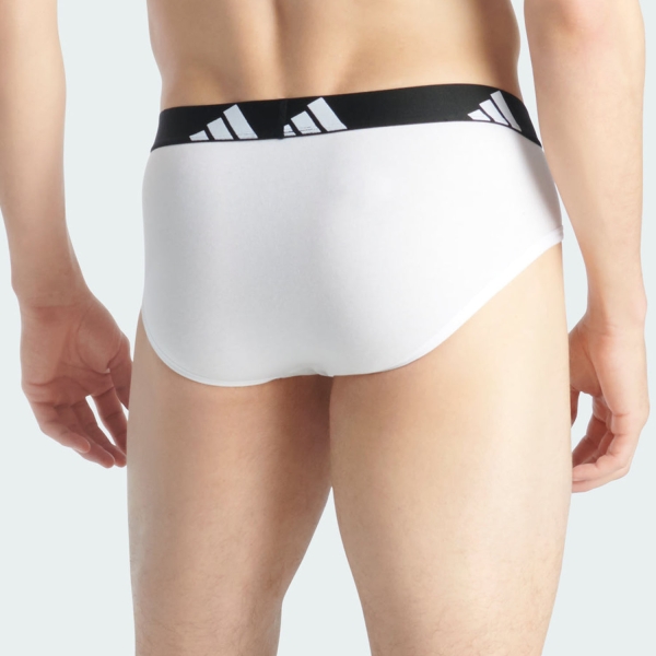 adidas Active Flex x 3 Briefs - White/Grey/Black