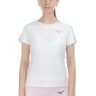 Mizuno Daybreakers Printed Camiseta - White/Icelandic Blue Mizuno Daybreakers Printed Camiseta - White/Icelandic Blue