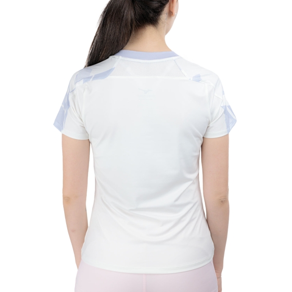 Mizuno Daybreakers Printed Camiseta - White/Icelandic Blue