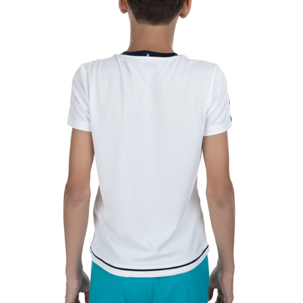 Fila Elias Maglietta Bambino - White/Navy