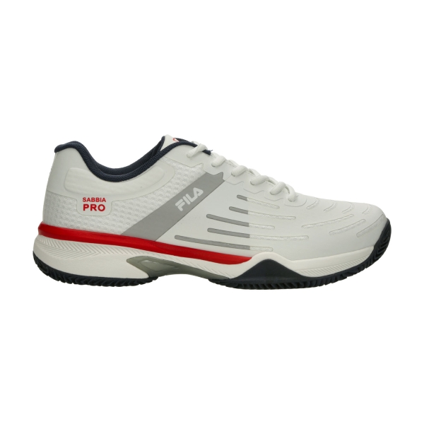 Men's Padel Shoes Fila Sabbia Pro Clay  White/Red Comb FTM251010152