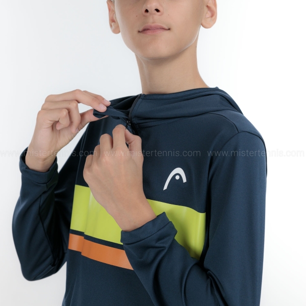 HEAD Topspin Sudadera Niño - Navy/Lightlime