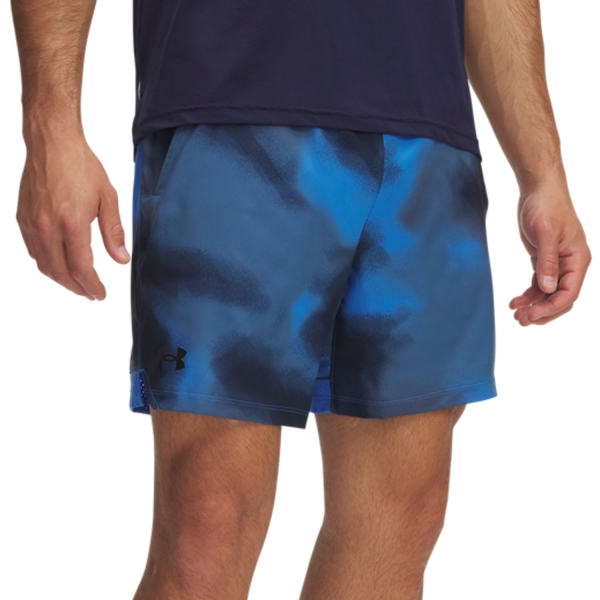 Pantaloncino Padel Uomo Under Armour Vanish Printed 7in Pantaloncini  Blue Atlantis/Black 13767840402