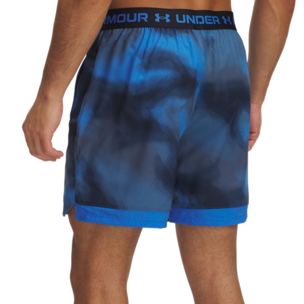 Under Armour Vanish Printed 7in Pantaloncini - Blue Atlantis/Black