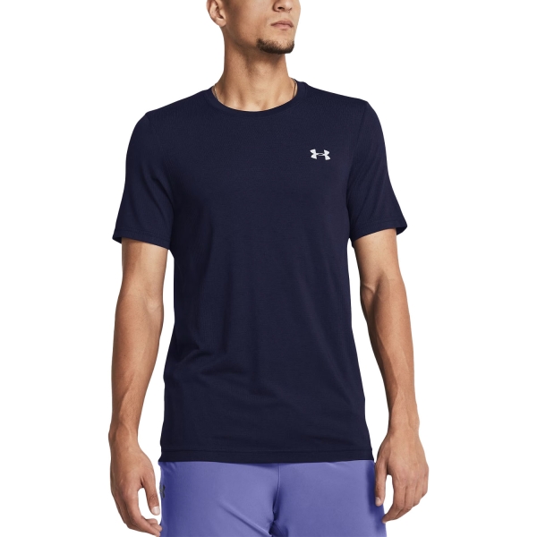 Camiseta Padel Hombre Under Armour Vanish Camiseta  Midnight Navy/Mod Gray 13828010410