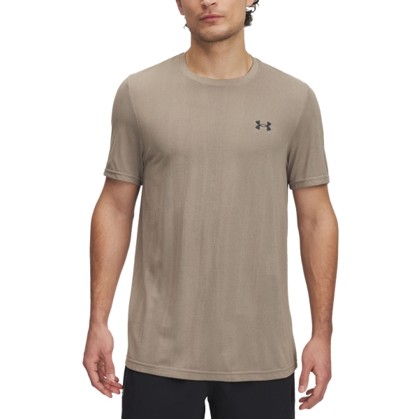 Camiseta Padel Hombre Under Armour Vanish Seamless Novelty Camiseta  City Khaki/Black 13881290299