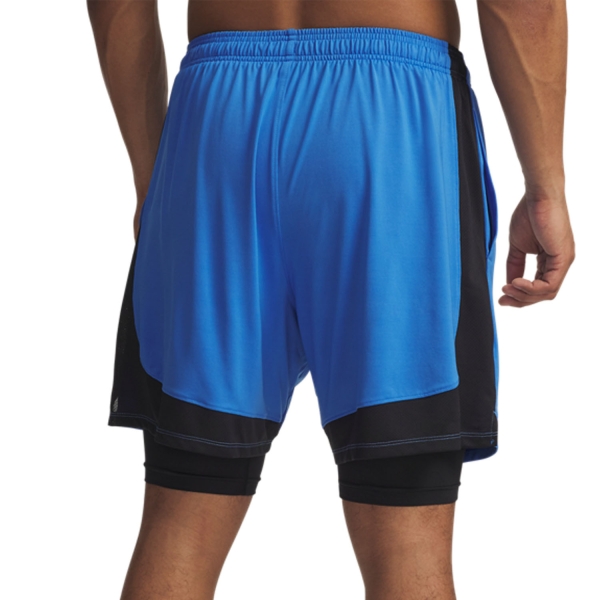 Under Armour Tech Vent 2 in 1 7in Shorts - Blue Atlantis/Black