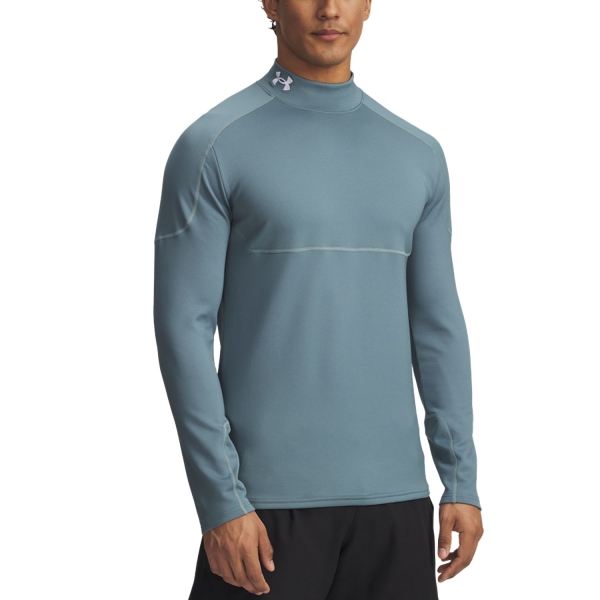 Camiseta y Sudadera Padel Hombre Under Armour Cold Weather Grid Camisa  Jasper Blue/Serpentine/White 60071270587