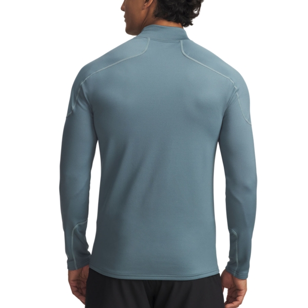 Under Armour Cold Weather Grid Camisa - Jasper Blue/Serpentine/White