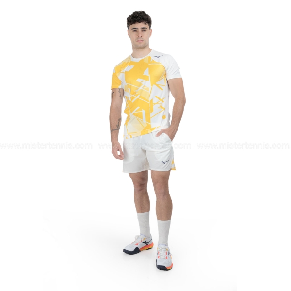 Mizuno Daybreakers Graphic Camiseta - White/Citrus