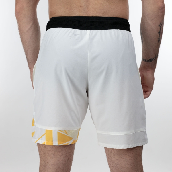 Mizuno Daybreakers 8in Shorts - White/Citrus