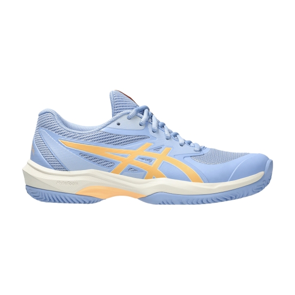 Women's Padel Shoes ASICS Game FF Padel  Stone Wash/Orange Glow 1042A286400