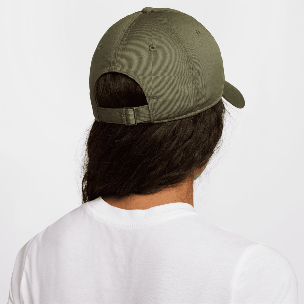 Nike Club Cap - Medium Olive/White