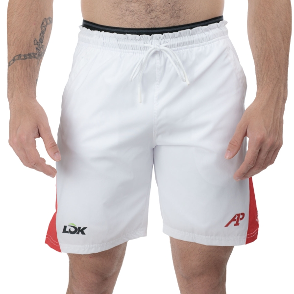 Shorts Padel Hombre LOK Lewis A1 8in Shorts  White LOLA1SA2M11