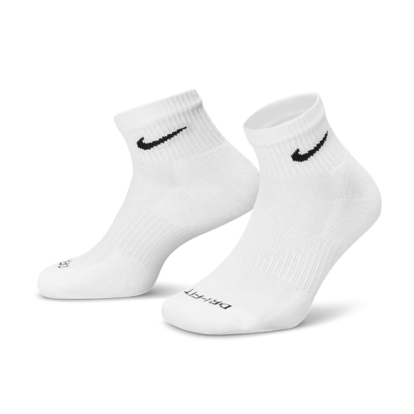 Nike Everyday Plus Cushioned Logo x 3 Calze - White/Black