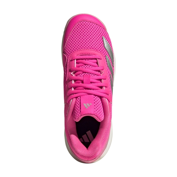 adidas Courtflash Bambini - Lucid Pink/Silver Metallic/Bliss Pink