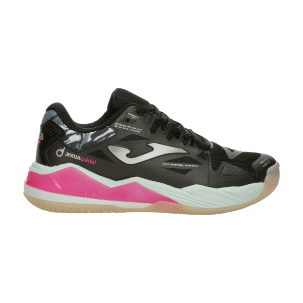 Women's Padel Shoes Joma Spin  Black/Pink TSPILW2501OM