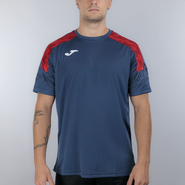 Camiseta Padel Hombre Joma Championship VIII Camiseta  Dark Navy/Red 104263.336