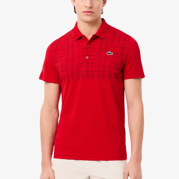 Polo Padel Hombre Lacoste X Novak Djokovic Polo  Rouge DH4777240