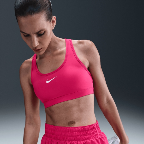 Nike Swoosh Light Sujetador Deportivo - Rush Pink/White